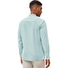 image:imageCOOFANDY Mens Cuban Guayabera Shirt Casual Long Sleeve Button Down Shirts Band Collar Linen Summer Beach ShirtBaby Blue