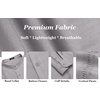 image:imageCOOFANDY Mens Cuban Guayabera Shirt Casual Long Sleeve Button Down Shirts Band Collar Linen Summer Beach ShirtGrey