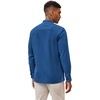 image:imageCOOFANDY Mens Cuban Guayabera Shirt Casual Long Sleeve Button Down Shirts Band Collar Linen Summer Beach ShirtRoyal Blue