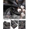 image:imageCOOFANDY Mens Flannel Shirts Long Sleeve Casual Plaid Button Down Shirt Cotton Shirt Cowboy Work Shirts with PocketsBlackgrey