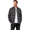 image:imageCOOFANDY Mens Flannel Shirts Long Sleeve Casual Plaid Button Down Shirt Cotton Shirt Cowboy Work Shirts with PocketsBlackgrey