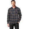image:imageCOOFANDY Mens Flannel Shirts Long Sleeve Casual Plaid Button Down Shirt Cotton Shirt Cowboy Work Shirts with PocketsBlackgrey