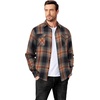 image:imageCOOFANDY Mens Flannel Shirts Long Sleeve Casual Plaid Button Down Shirt Cotton Shirt Cowboy Work Shirts with PocketsBlackorange