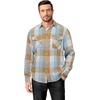 image:imageCOOFANDY Mens Flannel Shirts Long Sleeve Casual Plaid Button Down Shirt Cotton Shirt Cowboy Work Shirts with PocketsBluekhaki