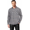 image:imageCOOFANDY Mens Flannel Shirts Long Sleeve Casual Plaid Button Down Shirt Cotton Shirt Cowboy Work Shirts with PocketsNavy Blue
