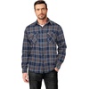 image:imageCOOFANDY Mens Flannel Shirts Long Sleeve Casual Plaid Button Down Shirt Cotton Shirt Cowboy Work Shirts with PocketsNavy Bluegrey