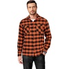 image:imageCOOFANDY Mens Flannel Shirts Long Sleeve Casual Plaid Button Down Shirt Cotton Shirt Cowboy Work Shirts with PocketsOrange