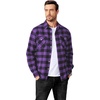 image:imageCOOFANDY Mens Flannel Shirts Long Sleeve Casual Plaid Button Down Shirt Cotton Shirt Cowboy Work Shirts with PocketsPurple