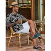 image:imageCOOFANDY Mens Hawaiian Shirt Short Sleeve Summer Button Down Shirts Tropical Vacation Beach Aloha Shirts with PocketBlack  White Leaf