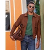 image:imageCOOFANDY Mens Henley Shirt Long Sleeve Casual Stretch Solid TShirts Fashion Pullover Lightweight Fall TopsGreen