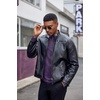 image:imageCOOFANDY Mens Henley Shirt Long Sleeve Casual Stretch Solid TShirts Fashion Pullover Lightweight Fall TopsPurple