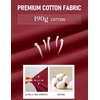 image:imageCOOFANDY Mens Henley Shirts Cotton Short Sleeve Casual TShirt for Men Button Henley Basic Tee Lightweight Summer TopWine Red
