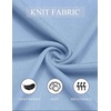 image:imageCOOFANDY Mens Knit Button Down Shirts Short Sleeve Polo Shirt Casual Vintage Summer Beach ShirtsClear Blue
