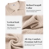 image:imageCOOFANDY Mens Knit Polo Shirts Short Sleeve Textured Polo Shirt VNeck Casual Stretch Summer Golf TopsLight Scarlet