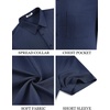 image:imageCOOFANDY Mens Linen Shirts Short Sleeve Button Down Shirt Casual Summer Beach Shirts with PocketNavy Blue