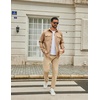 image:imageCOOFANDY Mens Long Sleeve Button Down Work Shirt with Flap PocketsKakhi