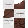 image:imageCOOFANDY Mens Long Sleeve Shirts Thermal TShirt Slim Fit Crewneck Sweater Knitted Pullover ShirtBrown