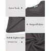 image:imageCOOFANDY Mens Long Sleeve Shirts Thermal TShirt Slim Fit Crewneck Sweater Knitted Pullover ShirtGrey