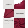 image:imageCOOFANDY Mens Long Sleeve Shirts Thermal TShirt Slim Fit Crewneck Sweater Knitted Pullover ShirtWine Red
