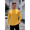 image:imageCOOFANDY Mens Mock Turtleneck Long Sleeve Shirts Basic Thermal Turtle Neck Undershirt Lightweight Pullover Sweaters TopMedium Yellow