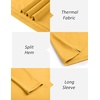 image:imageCOOFANDY Mens Mock Turtleneck Long Sleeve Shirts Basic Thermal Turtle Neck Undershirt Lightweight Pullover Sweaters TopMedium Yellow