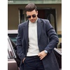 image:imageCOOFANDY Mens Mock Turtleneck Long Sleeve Shirts Fleece Ribbed Thermal Pullover Slim Fit Basic TShirtsA White