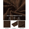 image:imageCOOFANDY Mens Mock Turtleneck Long Sleeve Shirts Fleece Ribbed Thermal Pullover Slim Fit Basic TShirtsBrown