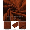 image:imageCOOFANDY Mens Mock Turtleneck Long Sleeve Shirts Fleece Ribbed Thermal Pullover Slim Fit Basic TShirtsCaramel