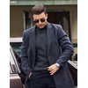 image:imageCOOFANDY Mens Mock Turtleneck Long Sleeve Shirts Fleece Ribbed Thermal Pullover Slim Fit Basic TShirtsDark Grey