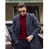 image:imageCOOFANDY Mens Mock Turtleneck Long Sleeve Shirts Fleece Ribbed Thermal Pullover Slim Fit Basic TShirtsDark Red