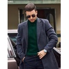 image:imageCOOFANDY Mens Mock Turtleneck Long Sleeve Shirts Fleece Ribbed Thermal Pullover Slim Fit Basic TShirtsGreen