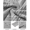 image:imageCOOFANDY Mens Mock Turtleneck Long Sleeve Shirts Fleece Ribbed Thermal Pullover Slim Fit Basic TShirtsLight Grey