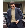 image:imageCOOFANDY Mens Mock Turtleneck Long Sleeve Shirts Fleece Ribbed Thermal Pullover Slim Fit Basic TShirtsLight Khaki