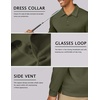 image:imageCOOFANDY Mens Polo Shirt Long Sleeve Golf Shirt Lightweight UPF 50 Sun Protection Quick Dry Moisture Wicking Collared ShirtArmy Green