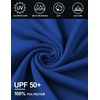 image:imageCOOFANDY Mens Polo Shirt Long Sleeve Golf Shirt Lightweight UPF 50 Sun Protection Quick Dry Moisture Wicking Collared ShirtDark Blue