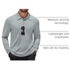 image:imageCOOFANDY Mens Polo Shirt Long Sleeve Golf Shirt Lightweight UPF 50 Sun Protection Quick Dry Moisture Wicking Collared ShirtLight Grey