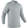 image:imageCOOFANDY Mens Polo Shirt Long Sleeve Golf Shirt Lightweight UPF 50 Sun Protection Quick Dry Moisture Wicking Collared ShirtLight Grey