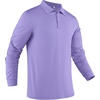 image:imageCOOFANDY Mens Polo Shirt Long Sleeve Golf Shirt Lightweight UPF 50 Sun Protection Quick Dry Moisture Wicking Collared ShirtLilac