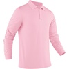 image:imageCOOFANDY Mens Polo Shirt Long Sleeve Golf Shirt Lightweight UPF 50 Sun Protection Quick Dry Moisture Wicking Collared ShirtPink