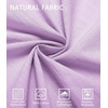 image:imageCOOFANDY Mens Short Sleeve Button Down Shirts Casual Cotton Beach Summer Linen Textured ShirtsLilac