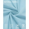 image:imageCOOFANDY Mens Short Sleeve Button Down Shirts Casual Cotton Beach Summer Linen Textured ShirtsSky Blue