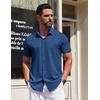 image:imageCOOFANDY Mens Short Sleeve Button Down Shirts Wrinkle Free Dress Shirt for Men Casual Untucked Shirt with PocketNavy