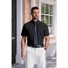 image:imageCOOFANDY Mens Short Sleeve Dress Shirts Wrinkle Free Casual Button Down Shirts with PocketBlack
