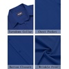 image:imageCOOFANDY Mens Short Sleeve Dress Shirts Wrinkle Free Casual Button Down Shirts with PocketBlue