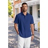 image:imageCOOFANDY Mens Short Sleeve Dress Shirts Wrinkle Free Casual Button Down Shirts with PocketBlue
