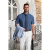 image:imageCOOFANDY Mens Short Sleeve Dress Shirts Wrinkle Free Casual Button Down Shirts with PocketCaptain Blue