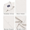 image:imageCOOFANDY Mens Short Sleeve Dress Shirts Wrinkle Free Casual Button Down Shirts with PocketIvory White