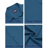 image:imageCOOFANDY Mens Short Sleeve Dress Shirts Wrinkle Free Casual Button Down Shirts with PocketMidnight Blue