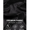 image:imageCOOFANDY Mens Silk Button Down Short Sleeve Dress Shirt01 Black