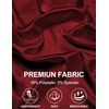 image:imageCOOFANDY Mens Silk Button Down Short Sleeve Dress Shirt01 Red